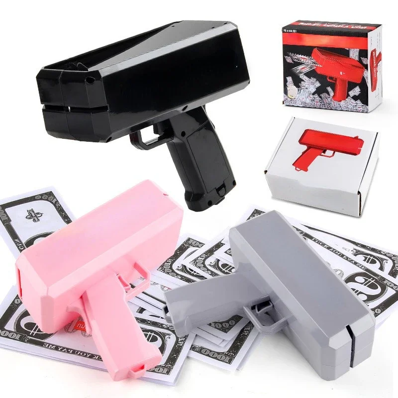 Handheld Cash Shooter for Wedding Birthday Game Movies Bachelor Props Party Supplies Celebration Spray Money Gun 4
