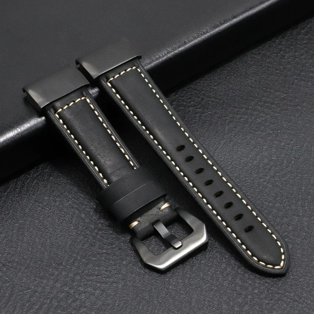 Genuine Leather QuickFit Watchband Strap - Premium 26mm/22mm