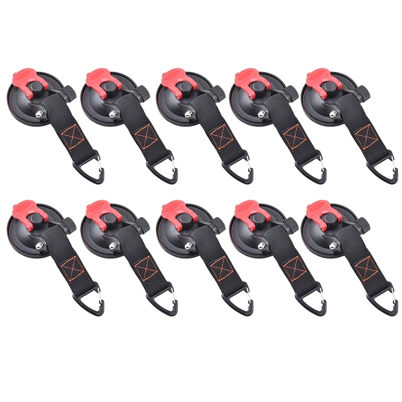 

Присоска для кемпинга, 10 шт., сильные присоски, сверхпрочные присоски с закреплением крючка для крепления автомобиля, боковой свет