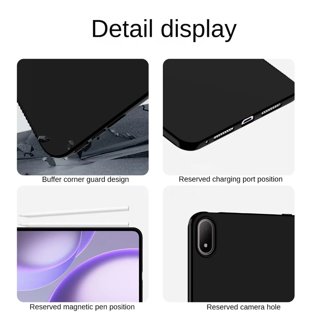 Enhanced Airbag Soft Silicone Tablet Cover, 8.8 Inch, Premium TPU Protective Shell