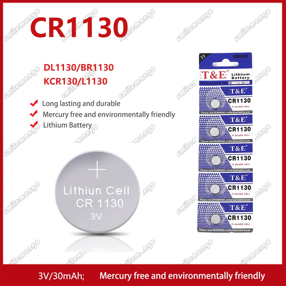2PCS-50PCS 3V CR1130 Lithium Button Battery KL1130 BR1130 LM1130
