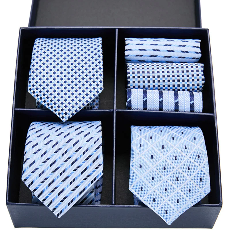 Men Ties Pocket Squre 3 Sets Combination Set