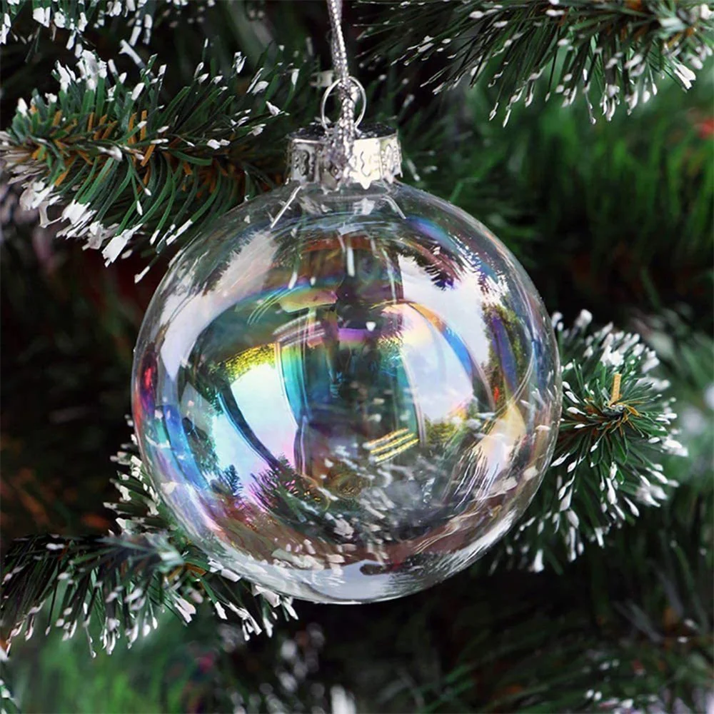 Christmas Ball Decoration Clear Ball For Christmas Tree Haning Pendant Party Home Ornament Decor