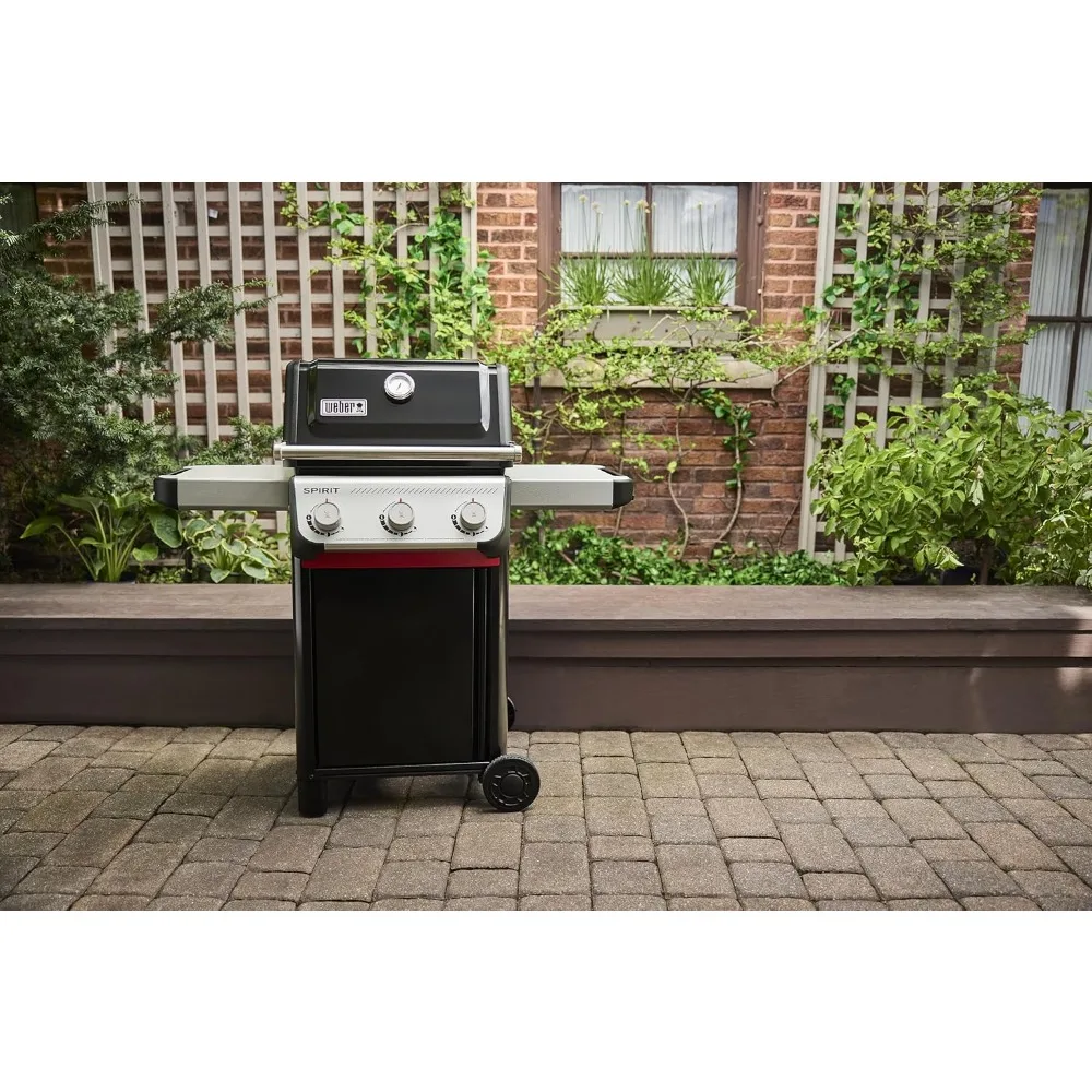 3-Burner E-310 Liquid Propane Black 6