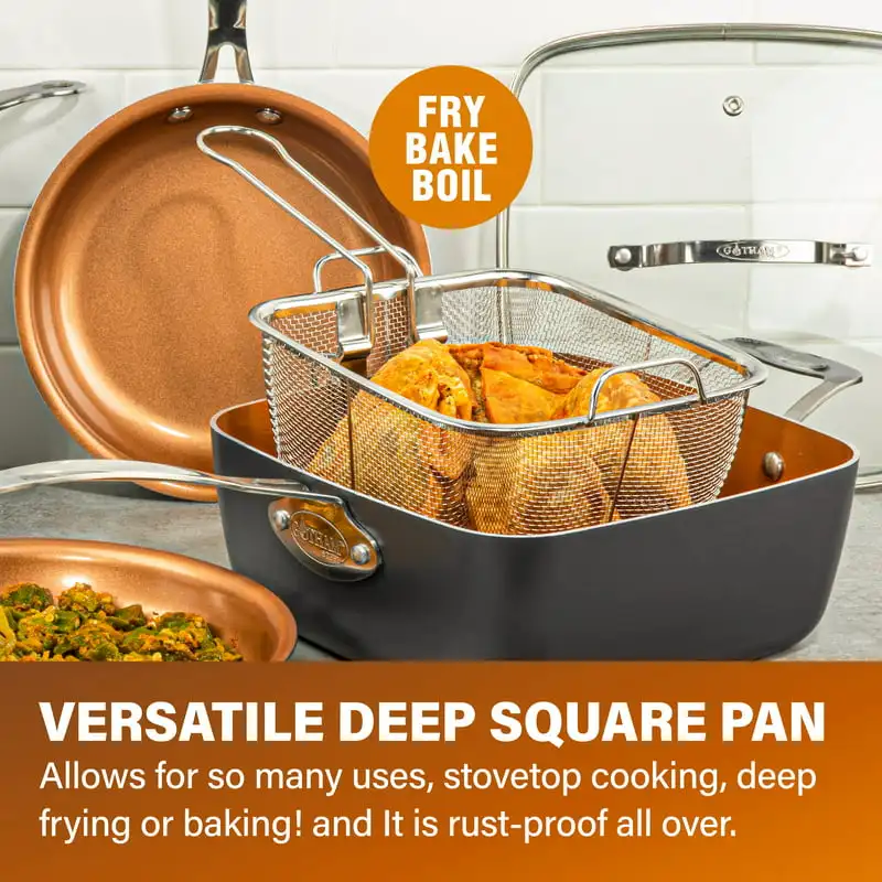 Copper Chef Square Pans Fry Basket