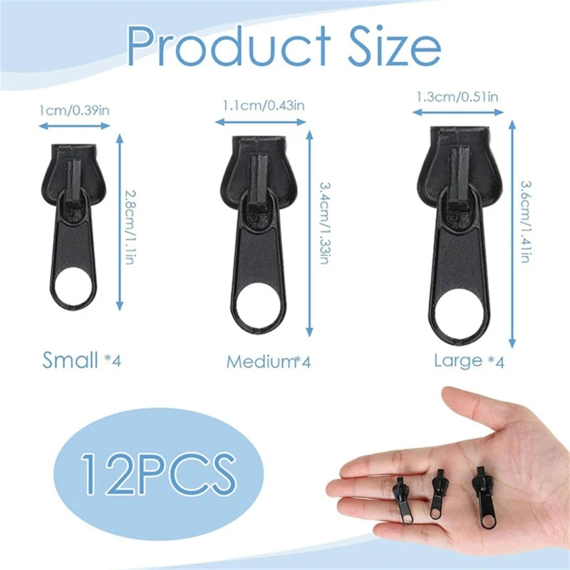 ZIPS 수리 세트 ZIPS 슬라이더 교체 Zippers PULL ZIPPERS 수리 키트 KXRE