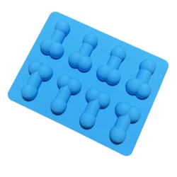 Hilarious Novelty Chocolate Mold & Ice Cube Tray - Adult Party Dessert Silicone Cake Mold (Blue)