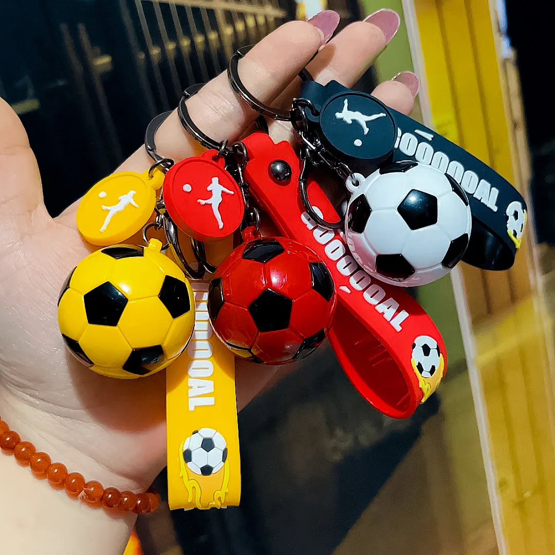 

Football Pendant Key Chain Cute Simulation Soccer Ball Keyring Student Bag Decoration Car Key Accessories Souvenirs Keychain