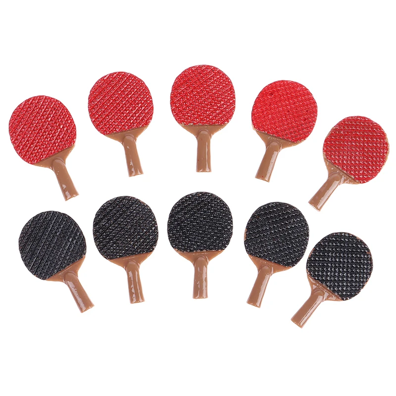 

5/3Pcs Dollhouse Miniature Simulation Ping Pong Paddle Model DIY Phone Case Accessories Toy Decoration