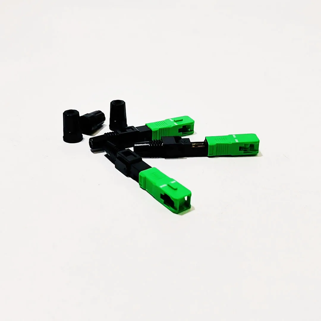 Fiber Optic Fast Connector SC-APC Fiber Optic Adapter Single Mode FTTH Field Assembly Fiber Quick Connector