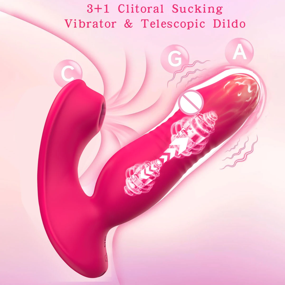 App Remote Control 9 Vibrating Sucker Thrusting Dildo ,G Spot Vibrator Nipple Vibrator,Adult Sex Toy for Woman Female Couples 1