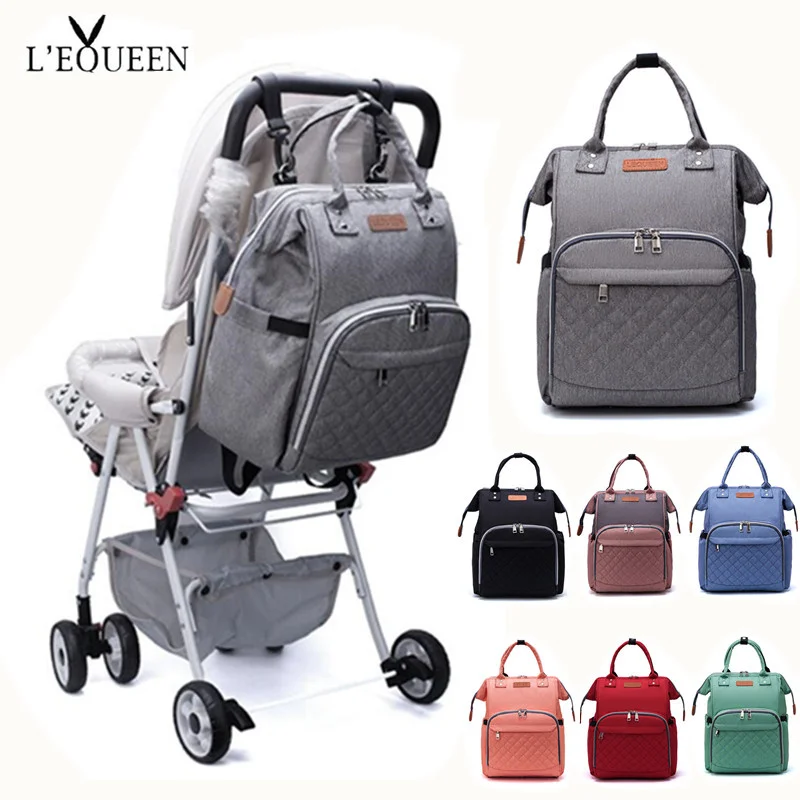 

Lequeen Brand Diaper Bag Baby Care Large Stroller Travel Backpack Designer Nursing Casual Mummy Maternity Nappy