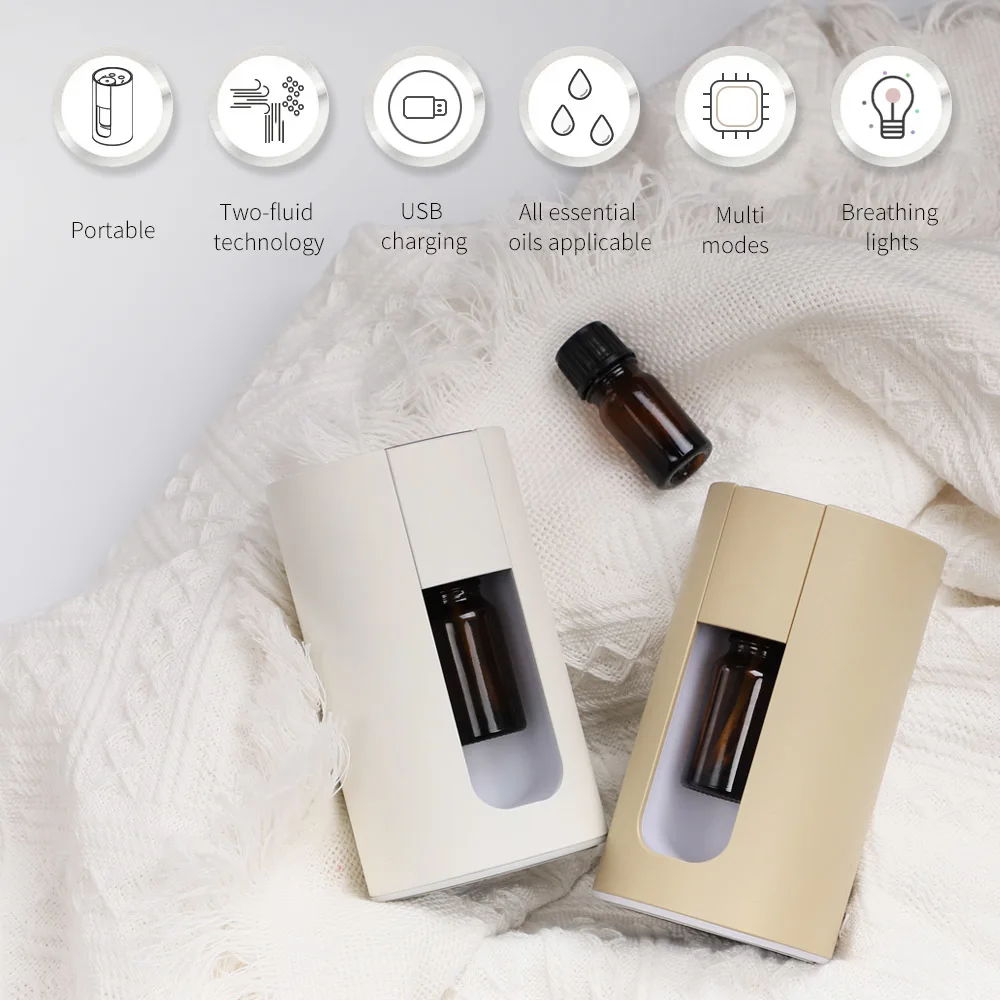 

Scent Diffuser Essential Oil nebulizer magnet nozzle usb LED portable aroma waterless difusor