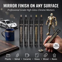 1/5 Pcs Chrome Markers Waterproof DIY Model Painting Calligraphy Art Projects Metal Ceramic Color Correction Home Office Tool 2
