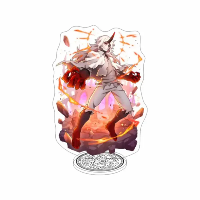 JP Anime Bungou Figure Cosplay Acrylic Dog Desktop Stands Nakajima Atsushi Dazai Osamu Edogawa Rampo Plate Fans Gift