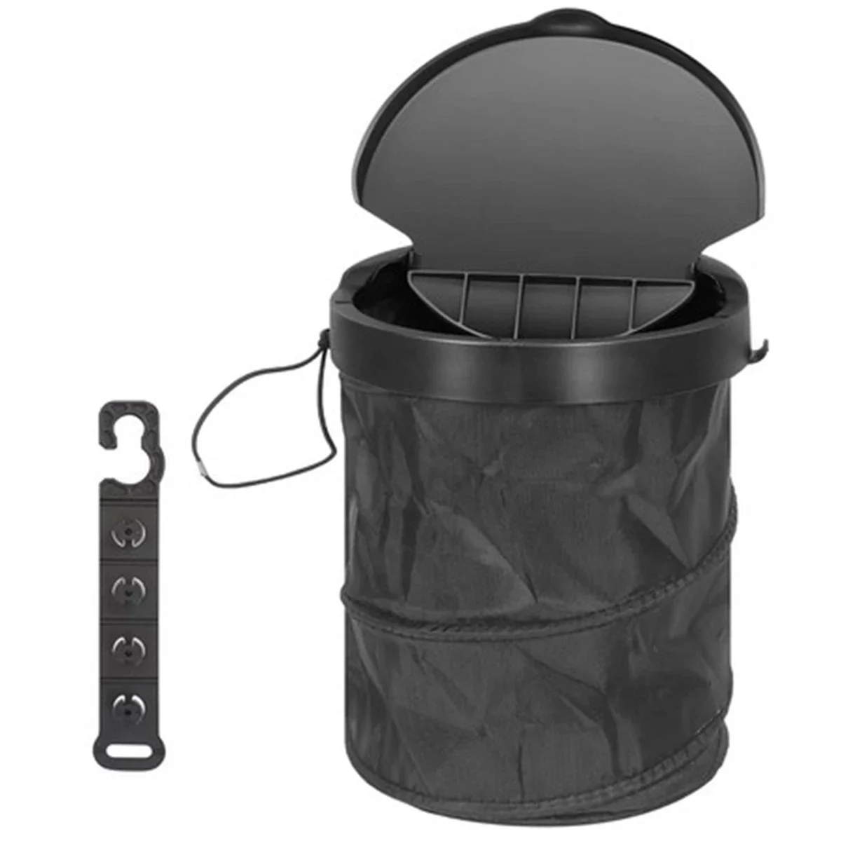Car Trash Can Foldable Car Dustbin with Lid Leak-Proof Waterproof Trash Bin Hanging Washable Garbage Container Portable