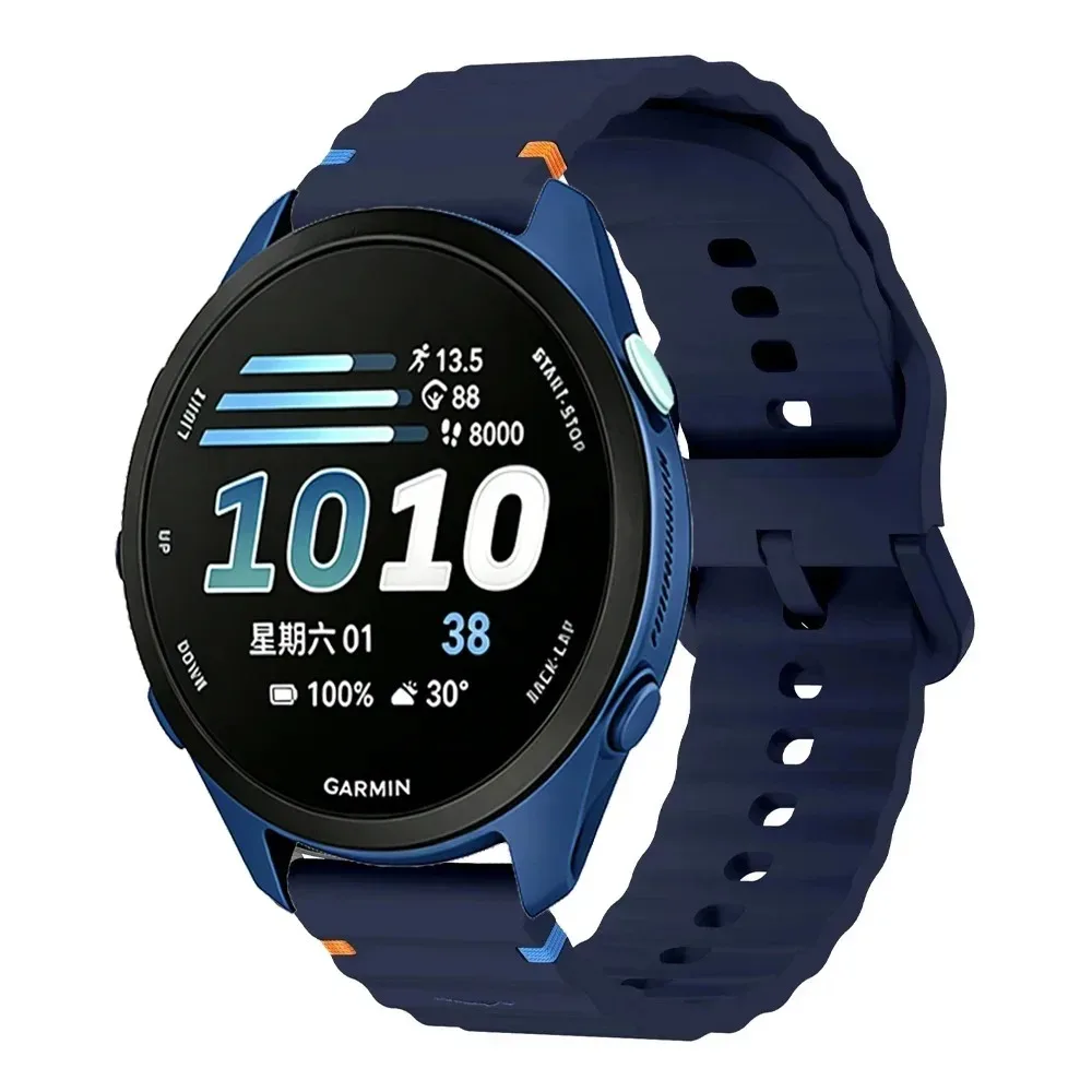 Silicone Strap for Garmin Smartwatches - Various Sizes and Colors Available