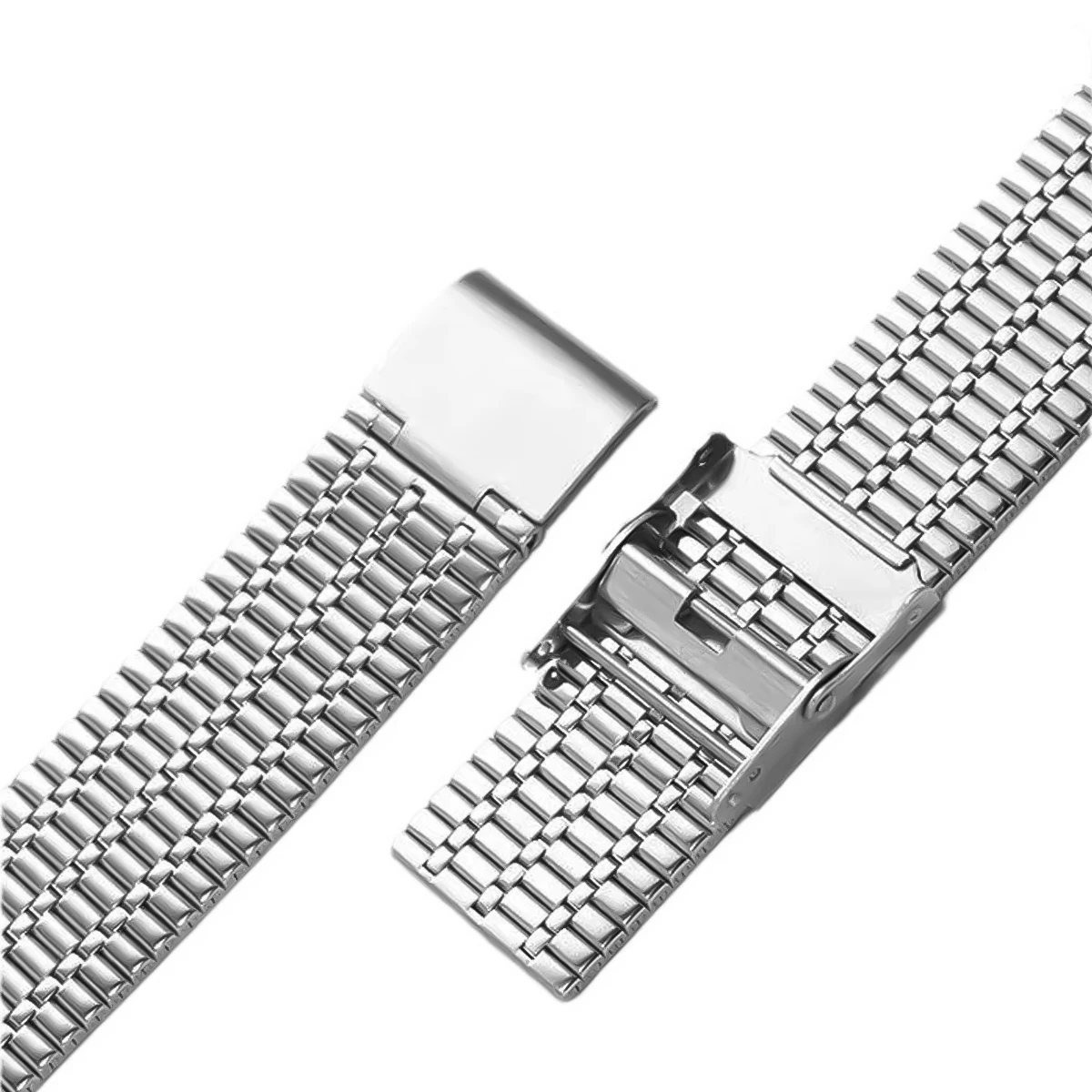 Premium Stainless Steel Bracelet Strap for Smartwatches - Sleek Metal Design Wristband