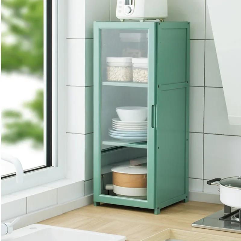 Nanzhu Multifunctional Kitchen Storage Shelf, Transparent Visible Furniture, Beautiful Storage Cabinets for Kitchen
