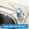 Kitchen Sink Liquid Soap Dispenser Pump Stainless Steel 500ML Liquid Soap Bottle Sink Mount Hand Pressure Soap Dispenser Bottle 6