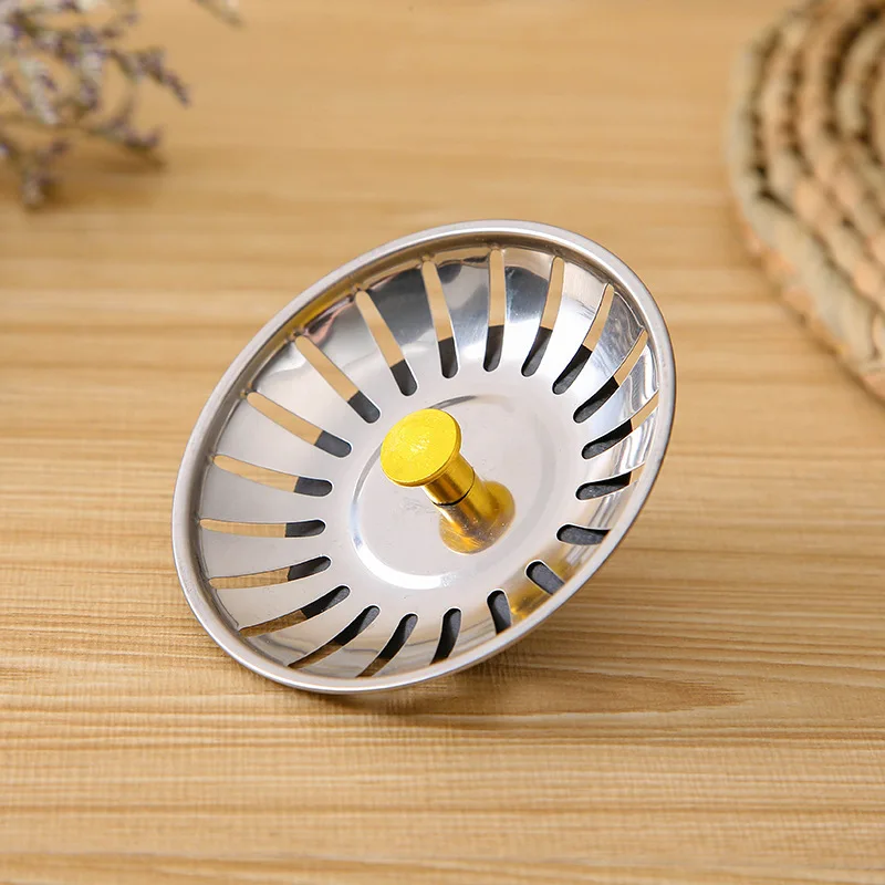 1Pcs Stainless Steel Replacement Strainer 79mm Kitchen Water Basin Sink Drainer Strainer Leach Basket Waste Plug Stopper Filter