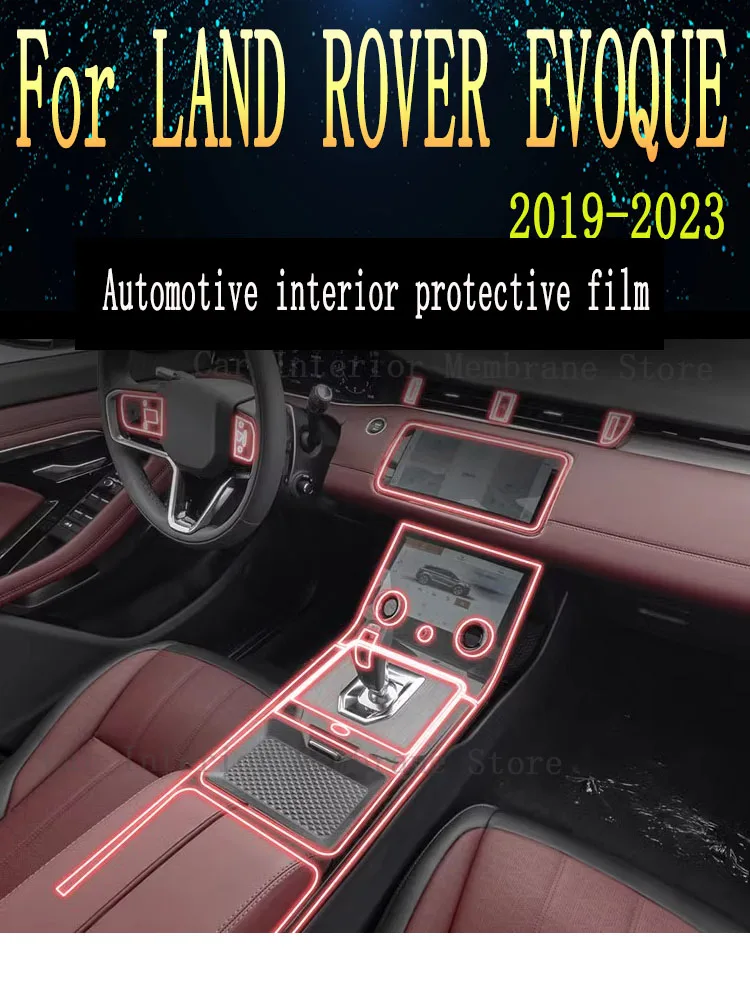 

For LAND ROVER EVOQUE 2021-2023 Gearbox Panel Navigation Screen Automotive Interior TPU Protective Film Cover Anti-Scratch