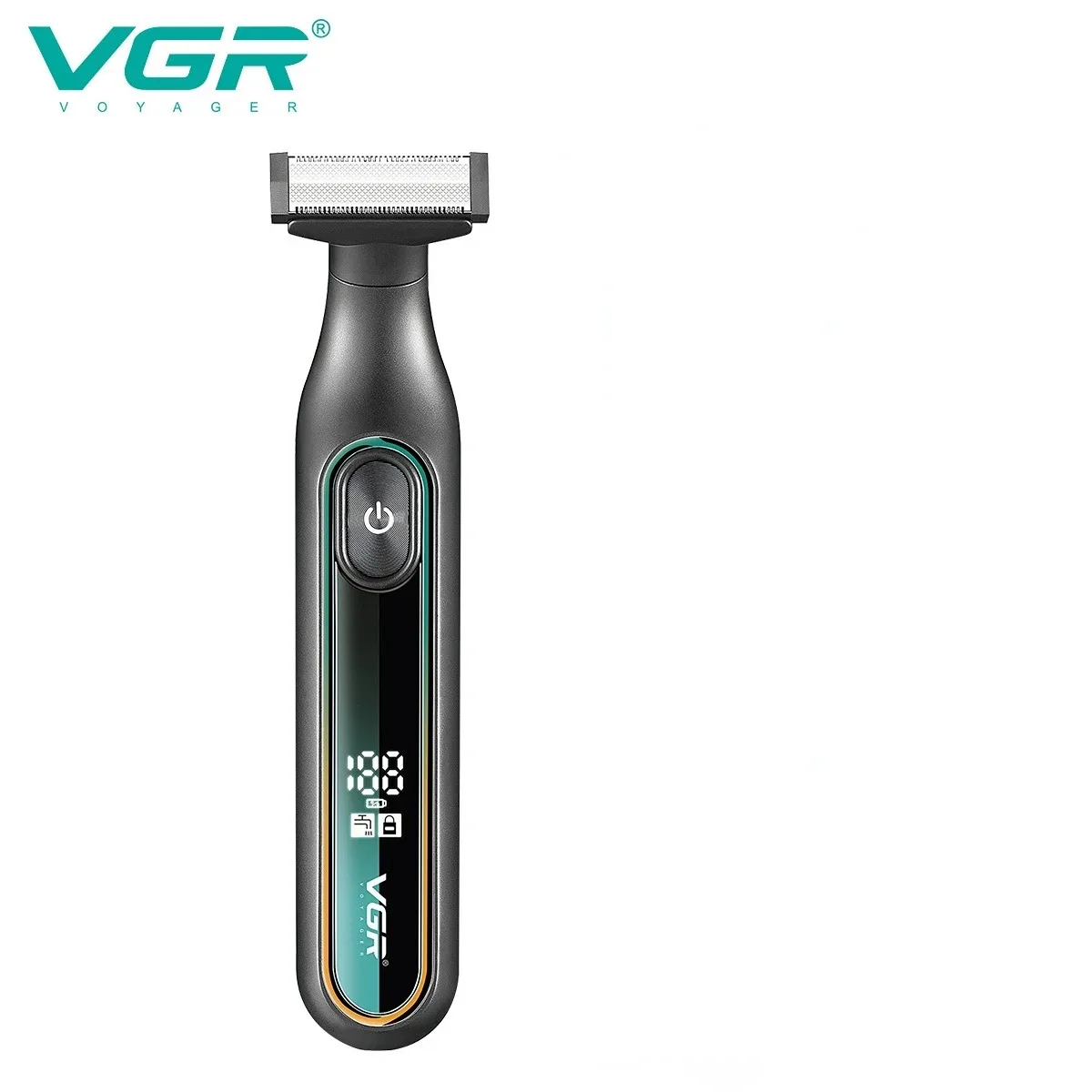 VGR 전기면도기 전문가용 면도기 방수 수염 트리머 LED 디스플레이 얼굴 면도기 휴대용 남성용 면도기 V-360