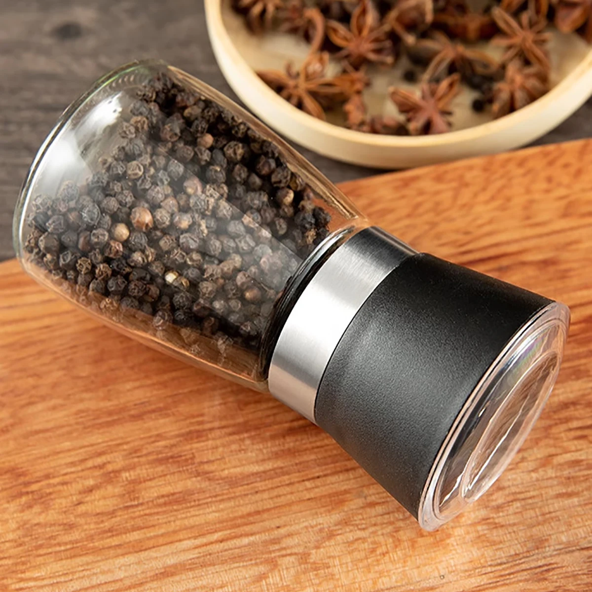 Kitchen Seasoning Manual Grinding Bottle Salt And Pepper Set Pepper Grinder Spice Mill Mixer Grinder Coarse And Fine Grinding salt and pepper grinder pepper grinder
