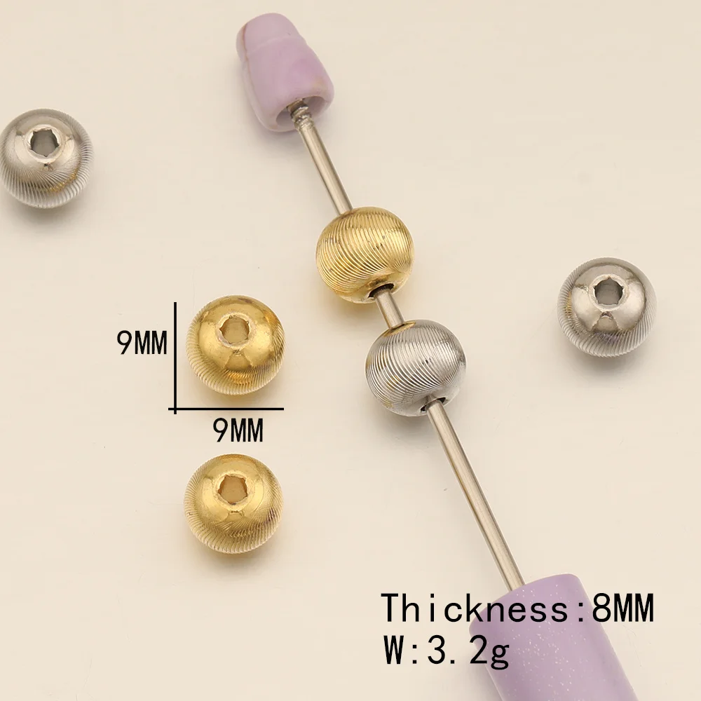 Cordial Design 100Pcs 9*9MM DIY Accessories/Copper Metal Bead/Jewelry Findings & Components/Hand Made/Round Shape/Spacer Beads - cordial