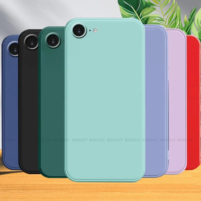 Premium Shockproof Liquid Silicone Phone Case - Soft Protective Back Armor Cover