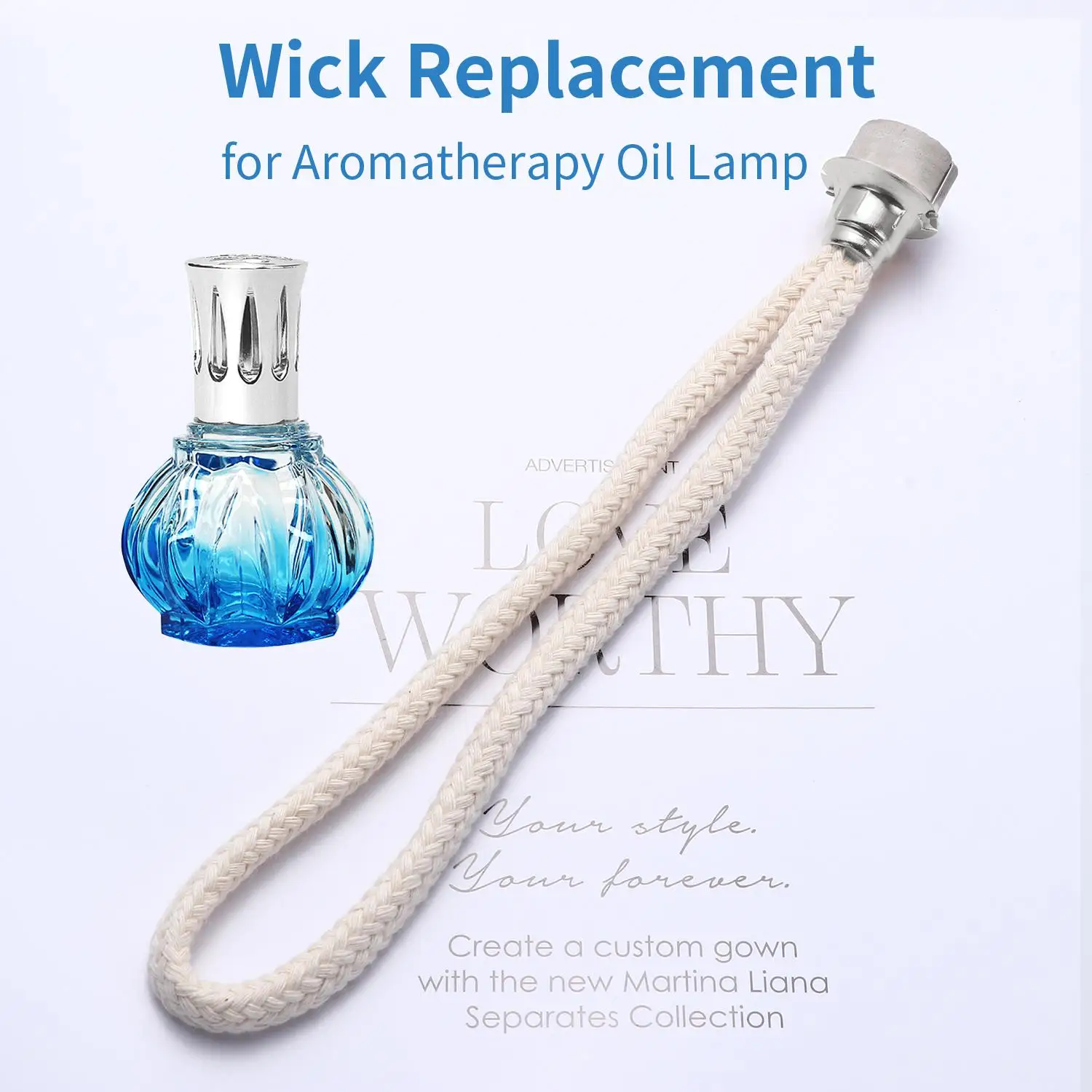 Oil Lamp Wick Replacement Air Tightly Control Catalytic Burner 18mm/13mm Fragrance Lamps Wick Diffuser Aromatherapy Decorations