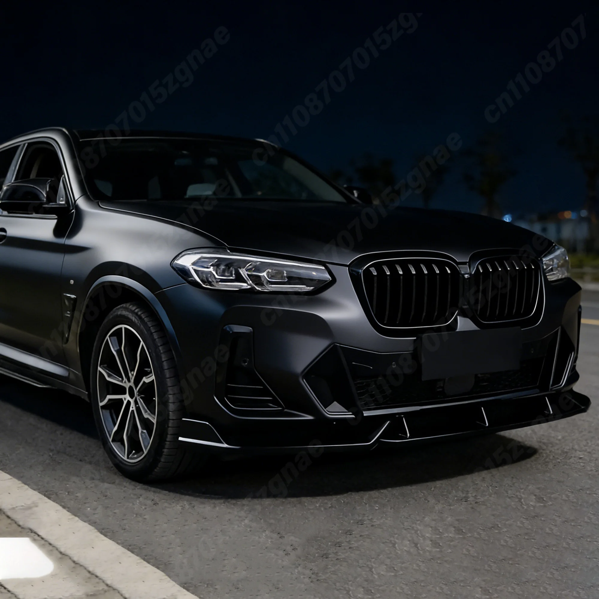 BMW X3 G01 X4 G02 M 스포츠 페이스리프트 2021 2022 2023 2024 차량 전면 범퍼 레이싱 모델 스포일러 스플리터 바디 개조 키트