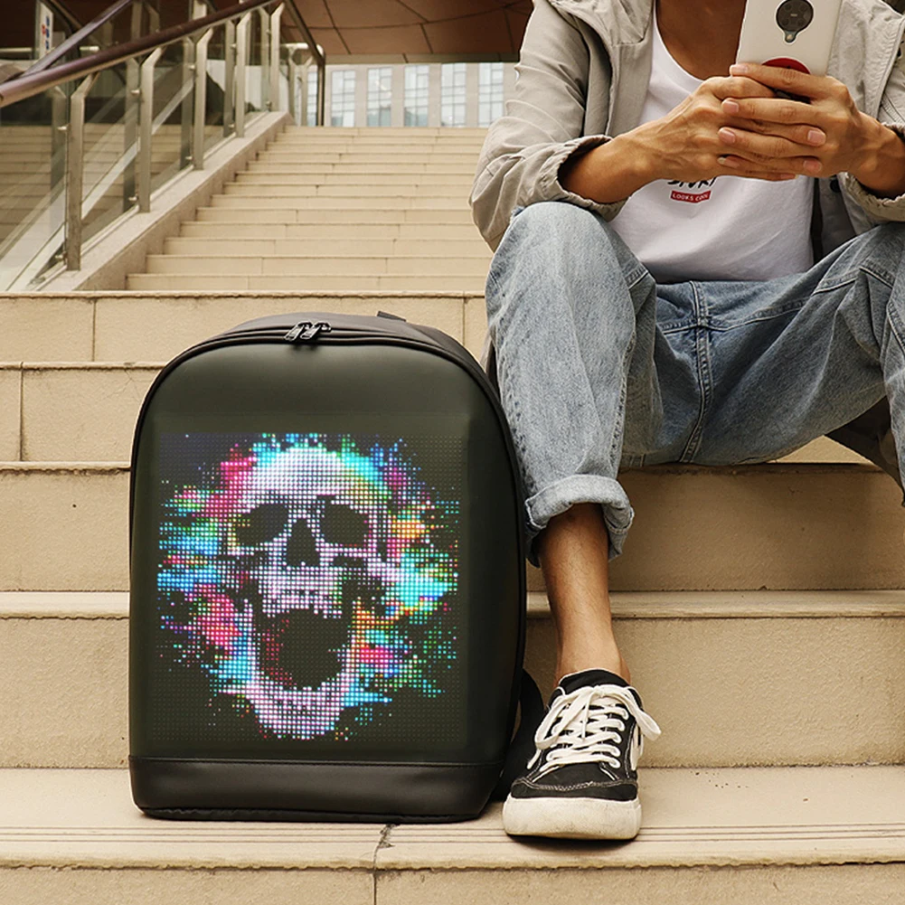 Waterproof LED Display Backpack for Business Travel and School