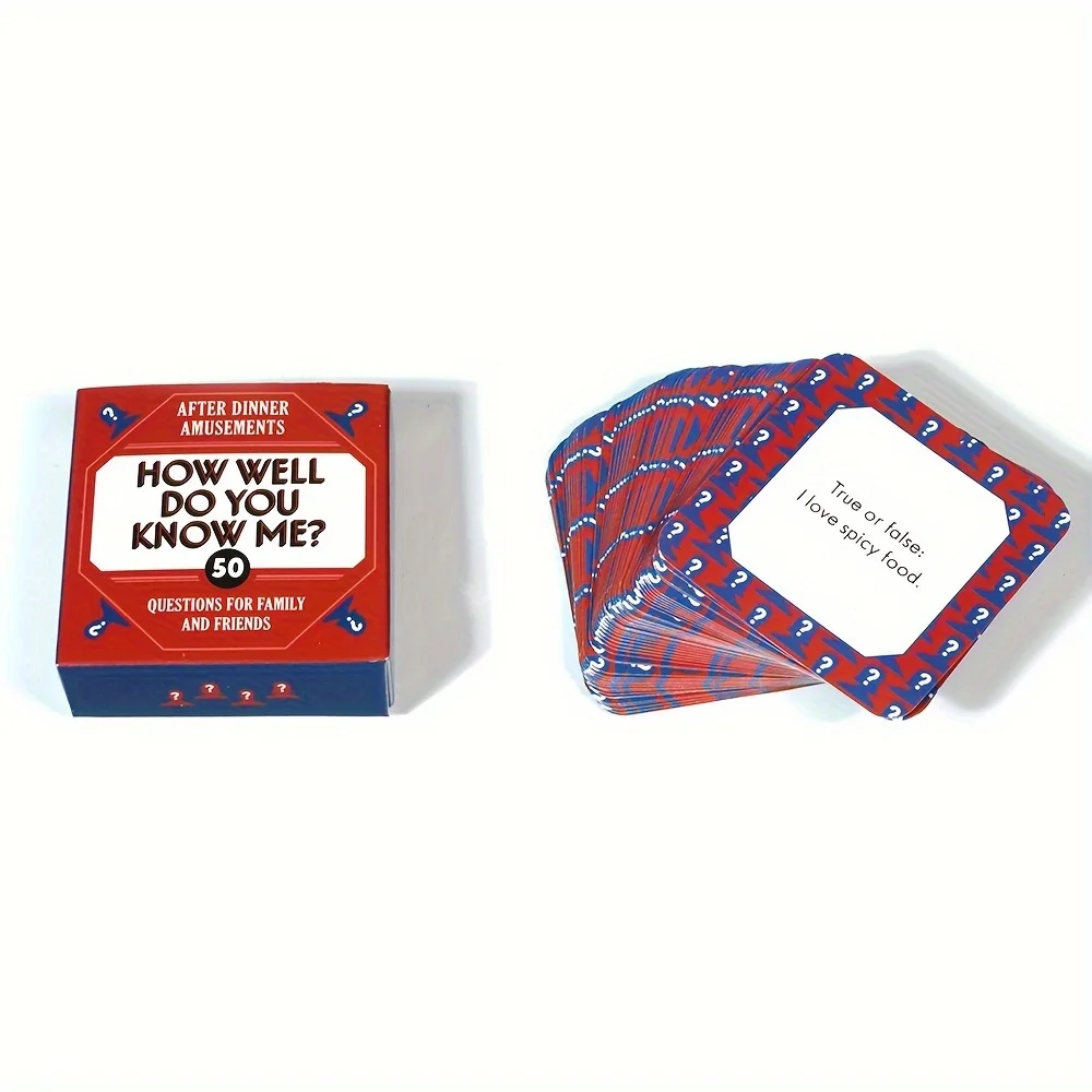50 Questions Dinner Game-Role Playing Card Game for Adults