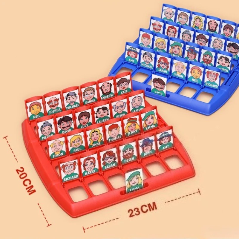 Jeu de Puzzle devinez qui je suis pour deux personnes, plateau Portable interactif, jeu de société adapté aux enfants