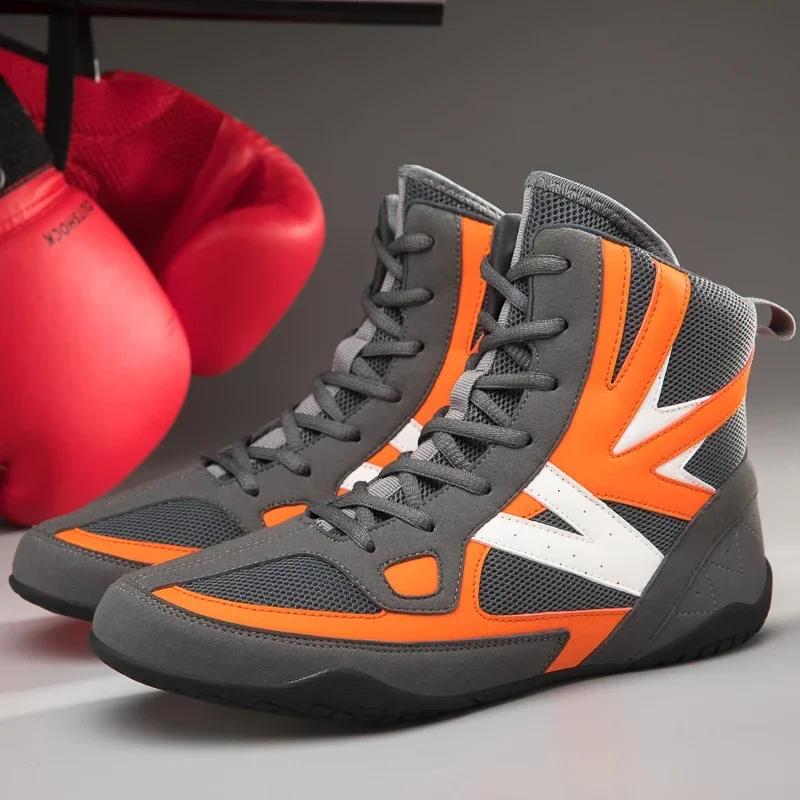 Men Luxury Boxing Sneakers Outdoor Light Weight Wrestling Sneakers Anti Slip Wrestling Shoes Professional Boxing Shoes