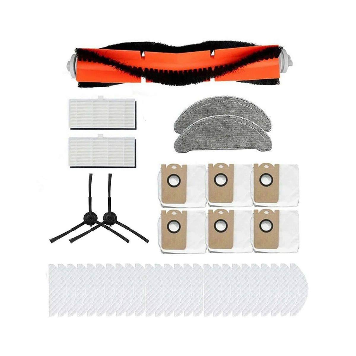 

Vacuum Cleaner Parts Kit Side Roller Brush Filters Mop Cloth for L11 Vacuum Cleaner Accessories
