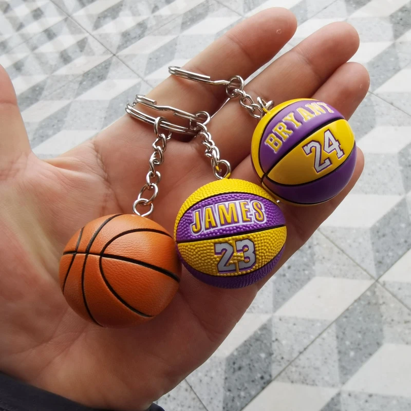 

Basketball Star Name Key Ring Match Ball Souvenir Key Chains for Bag Sport Fan Keychain That Brings Good Luck For Men Women Gift