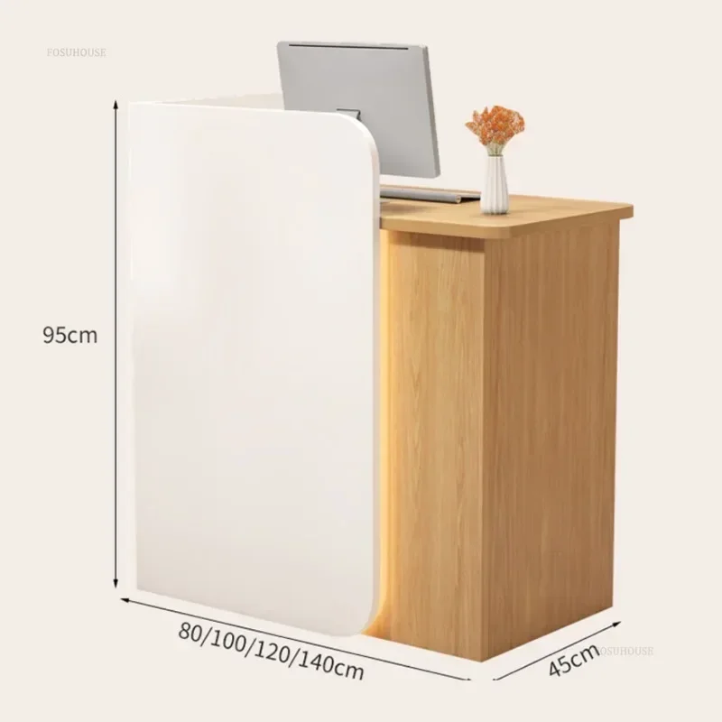 Reception Desks for Beauty Salon Convenience Store Modern Front Desk Commercial Bar Table Clothing Store Cashier Counter E z