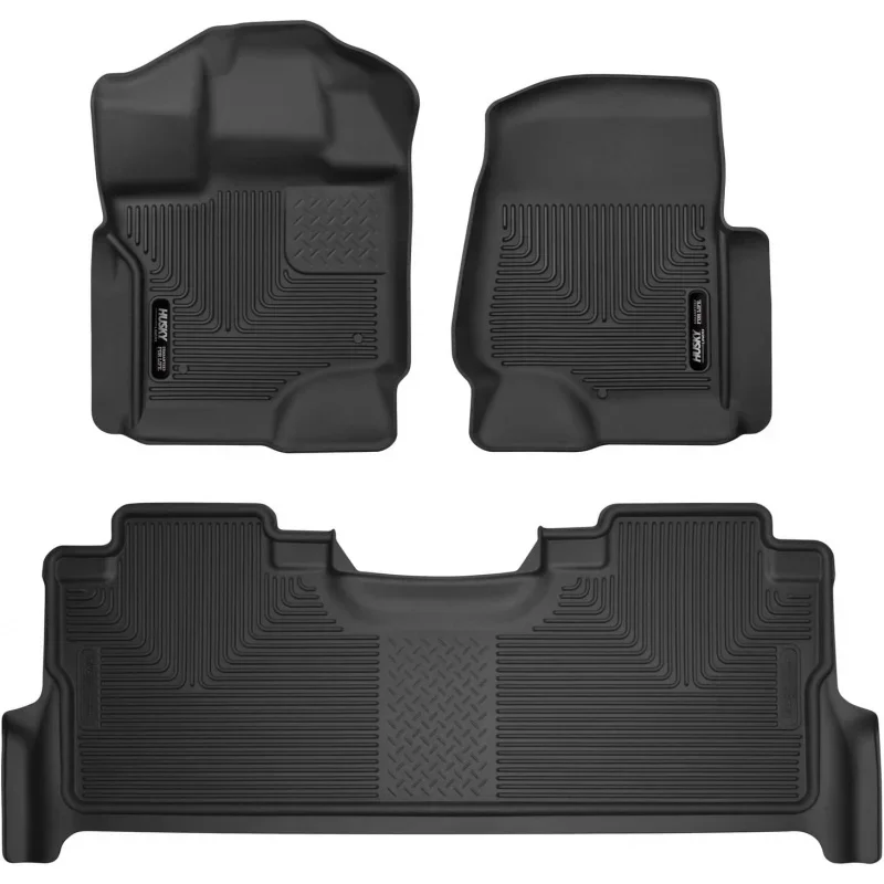 

Husky Liners — X-ACT Contour | Fits 2017 - 2024 Ford F-250/F-350/F-450 SD Crew Cab w/fctry Strg Box & Carpet, Front & 2n