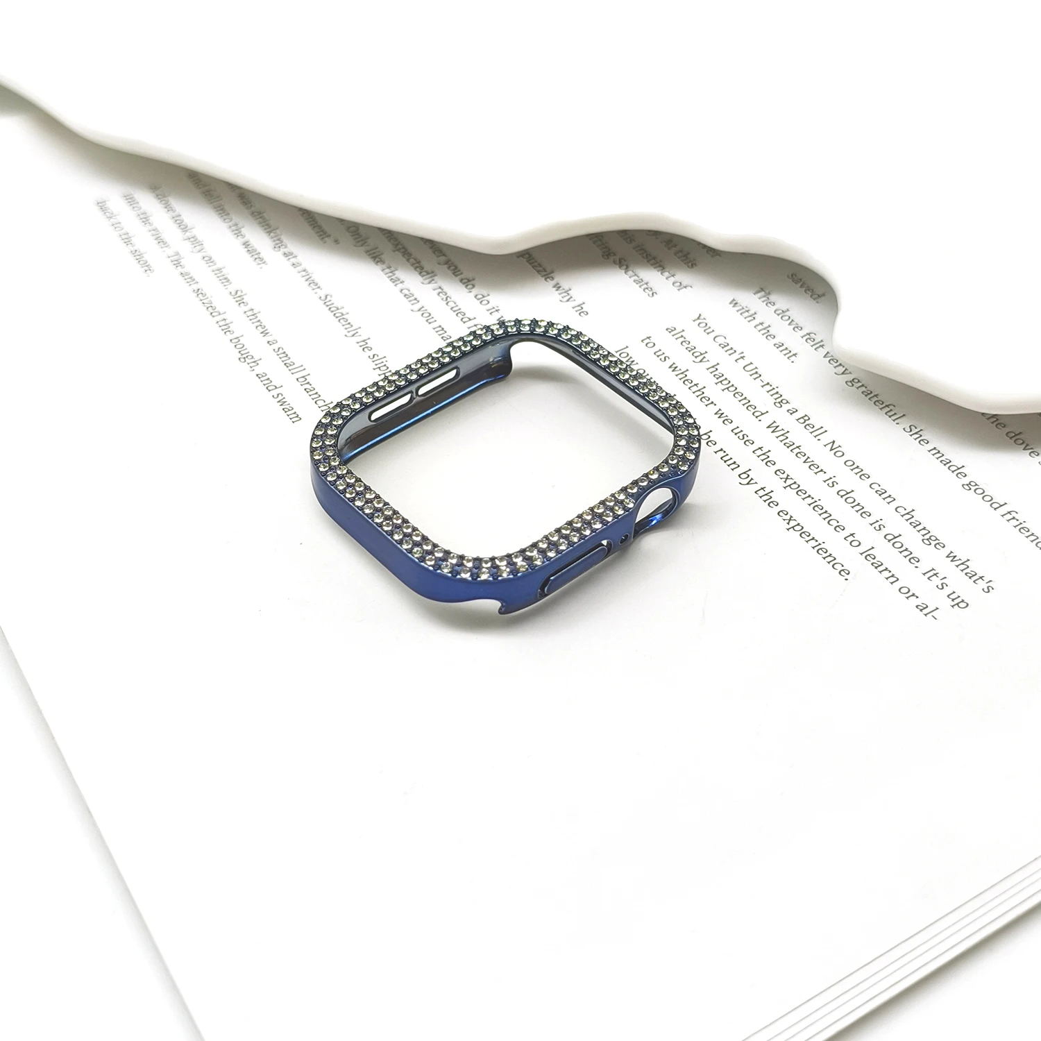 Luxuriöses Dual-Diamant-Gehäuse für Apple Watch S10 S1146 mm. Ultra 49 mm 45/44 42 41/40 38 mm PC-Hohlgehäuse für iWatch-Serie 987654 – Detail 12