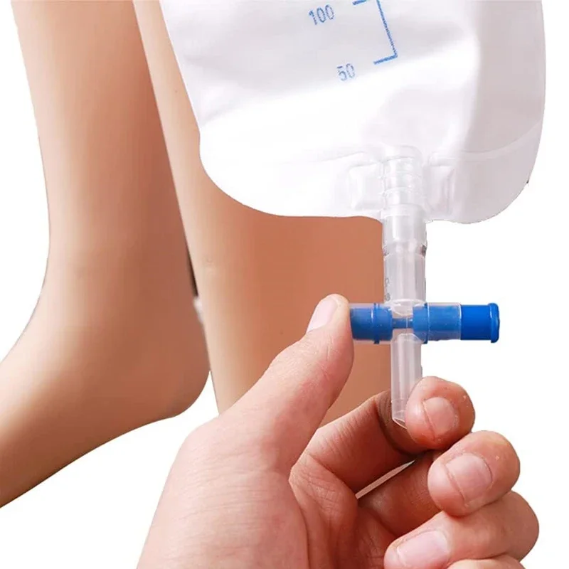 Description Picture 5 of itemUrine Collector Adult Drainage Leg Bags Urine Bag Hanging Hook Professional Urinary Bag Health Aids Incontinence Urine Bags