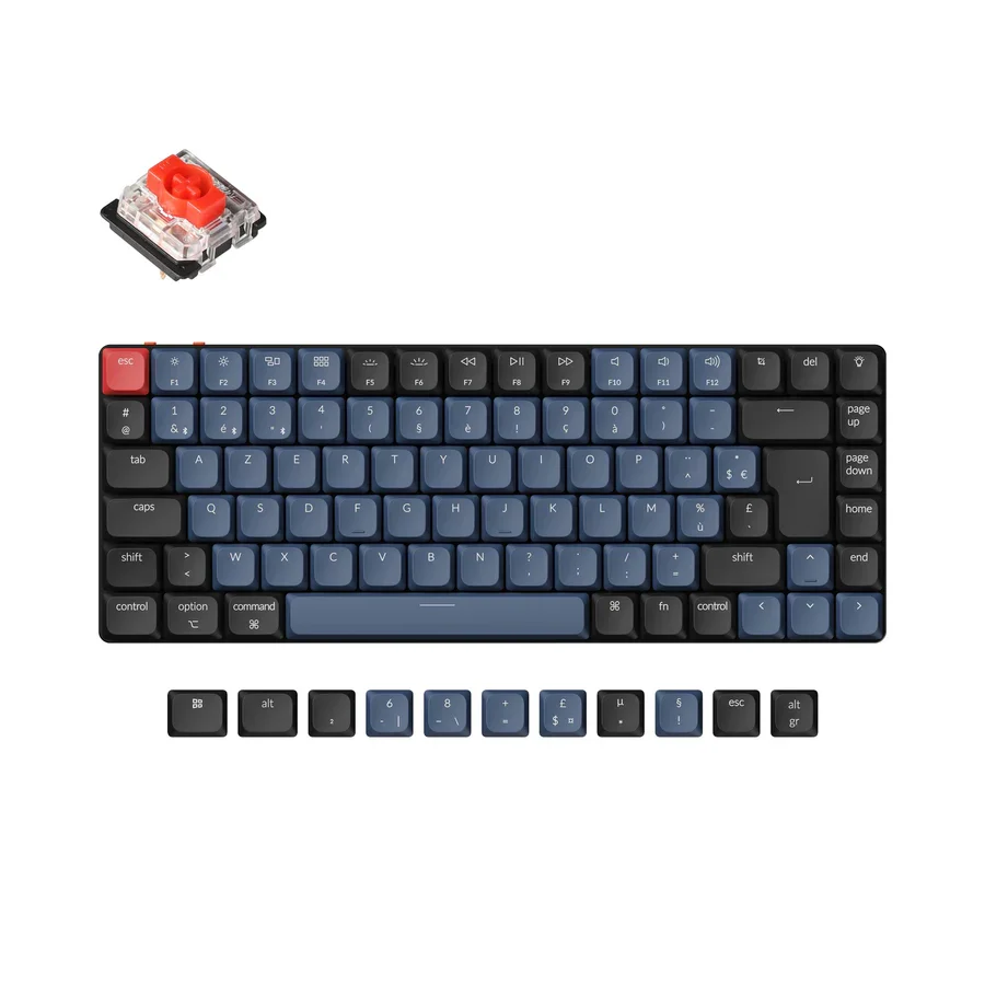 

Keychron K3 Pro QMK/VIA Wireless Mechanical Keyboard ISO Layout ABS Keycaps RGB Backlight Hot-Swappable Gateron Switch
