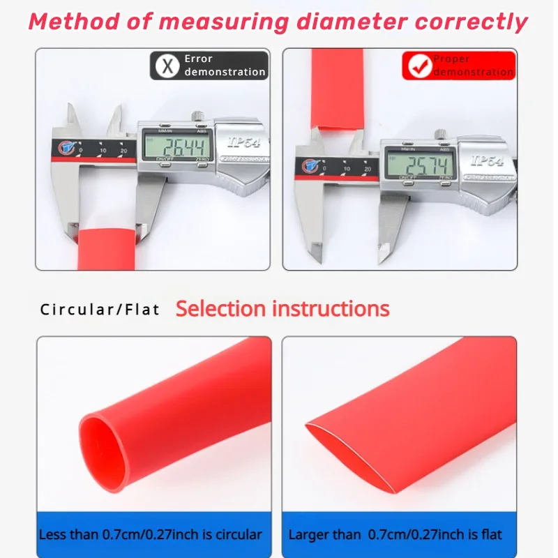 5M 3:1 heat shrink tube Glue Inside Diameter 1.6 2.4 3.2 4.8 6.4 7.9 9.5 12.7mm Adhesive Lined Sleeve Wrap heat shrink tube