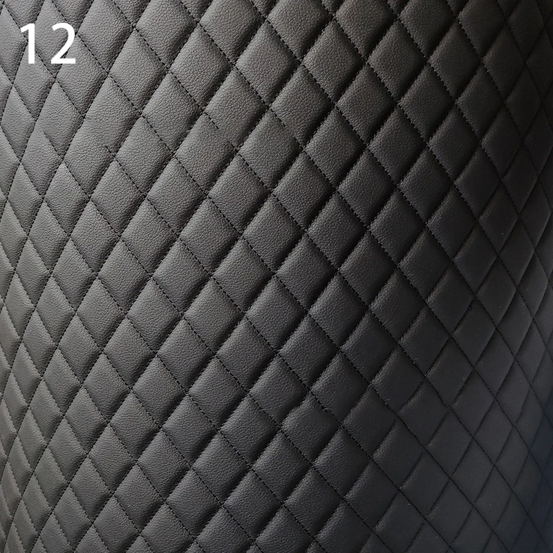 Luxurious Quilted Faux Leather Fabric for Interior Décor and Upholstery