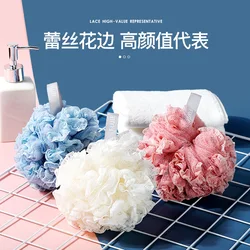 1pc Cute Lace Soft Sponge Bath Ball Shower Rub Bath Shower Wash Body Pot Sponge Scrubber Color Durable Healthy Massage Brush