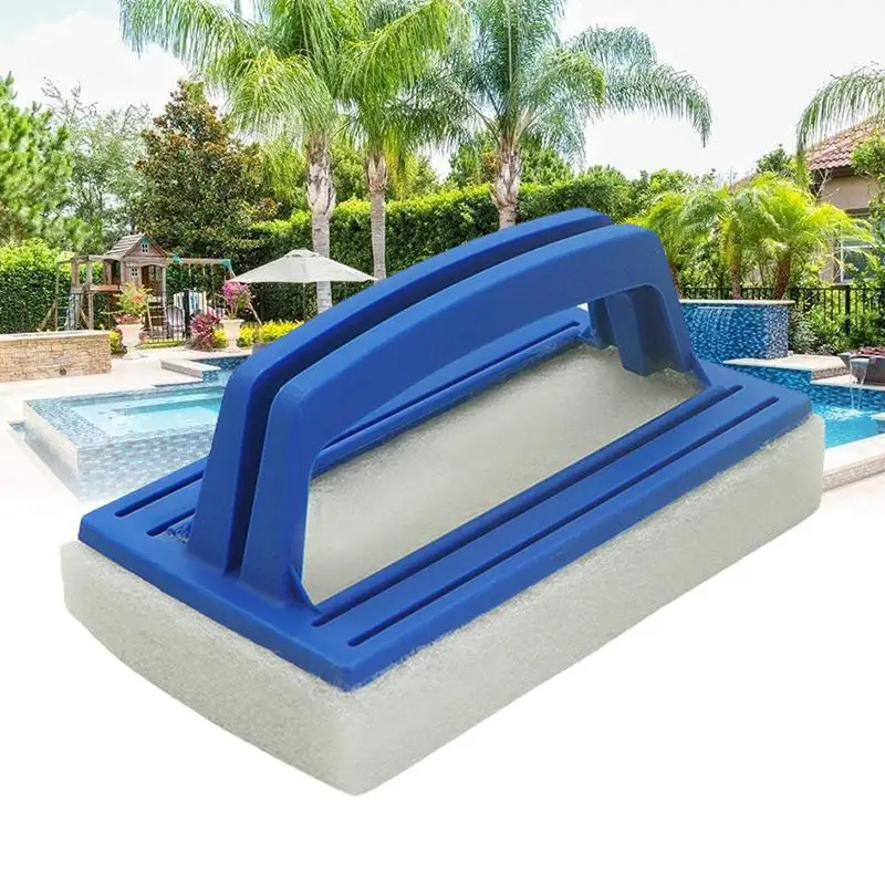 Accessoire de baignoire Spa, brosse éponge, nettoyeur de piscines, brosse de nettoyage des murs de piscine, épurateur de ligne d'eau, nettoyage de piscine à source chaude 2