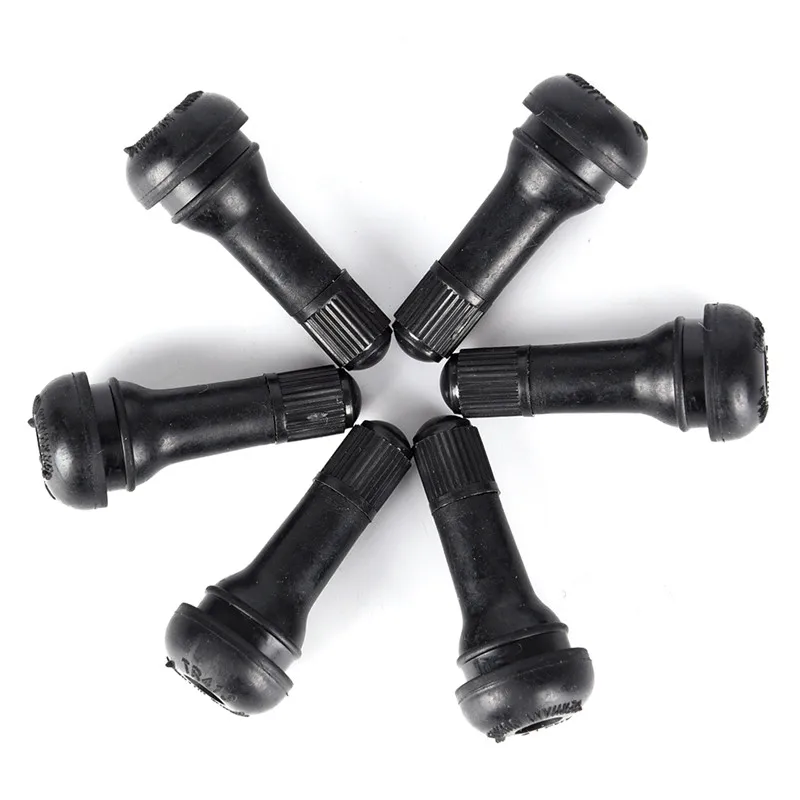 Bicycle Car Wheel Tire Valve Stems 5Pcs/set with Caps Black TR413 Tubeless Tyre Rubber Valves With Dust Caps bicycle tire valve cap,bicycle valve cap,bicycle air valve,bicycle tubeless valve,bicycle valve,valve cap,valve caps,air tyre valve stem