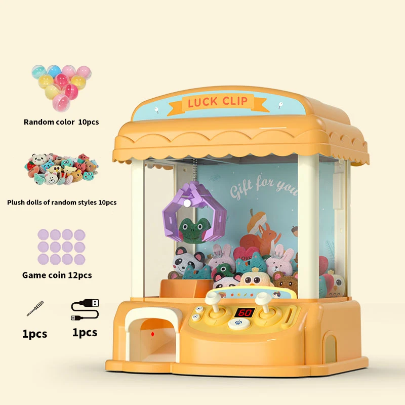 Claw Machine for Kids,Mini Vending Machines Candy Grabber Prize Dispenser Toys for Girls,Electronic Arcade Claw Game Machine for 3