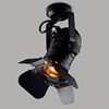 Vintage E27 Track Light Loft Industrial Spotlight Rail Light Black Track Lamp For Barn Door Clothes Store Shop Lighting Fixtures 3
